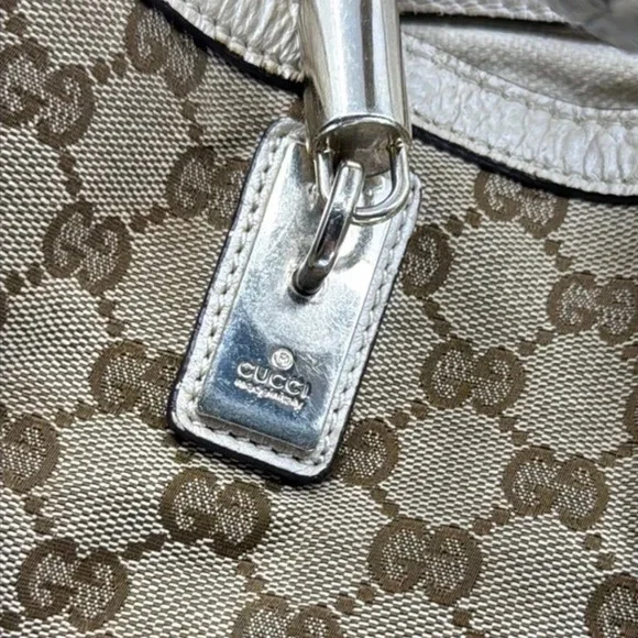 Gucci Tan Tote Bag with Iconic Design 100% Authentic - Picture 4 of 12